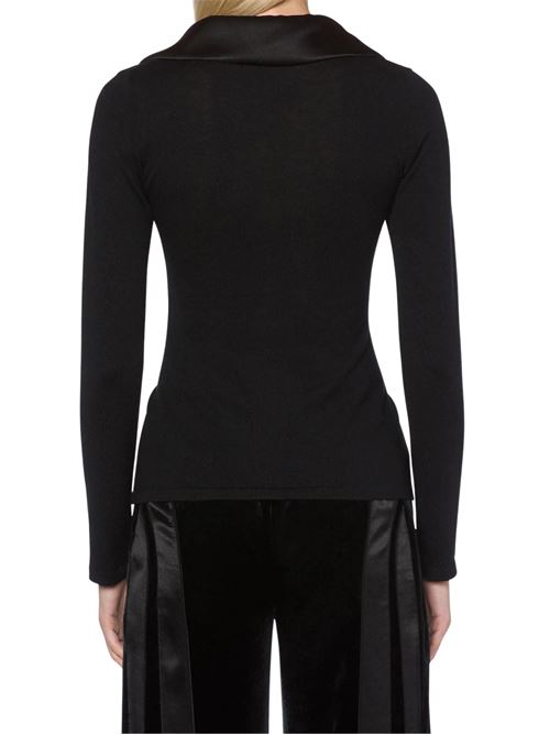 Maglia Donna nero con arricciature sul punto vita ALBERTA FERRETTI | 09165100V0555